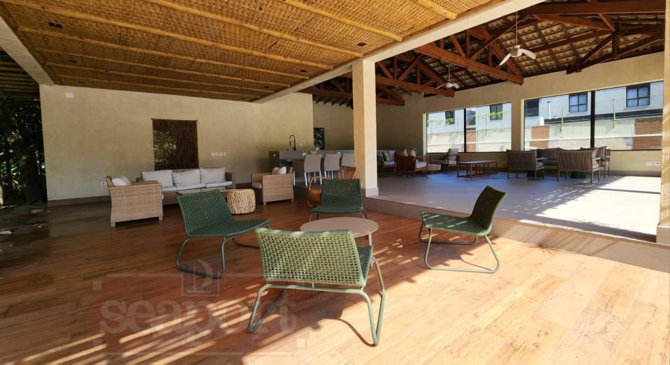 Espaço de descanso do condomínio 