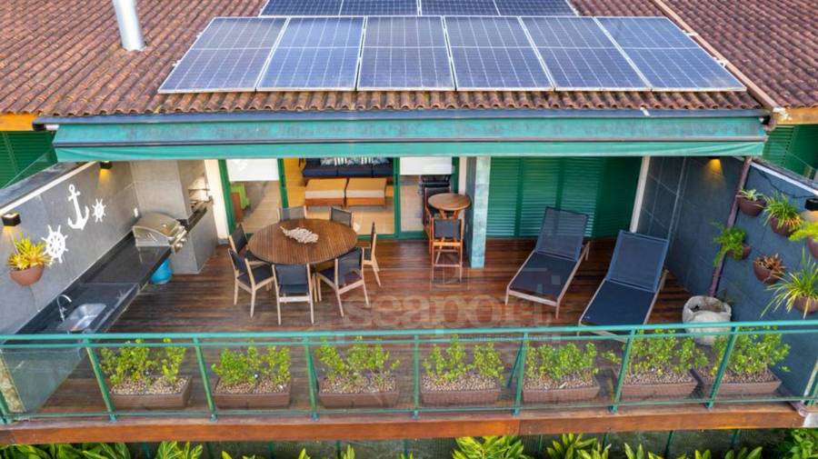 Fachada e varanda gourmet 